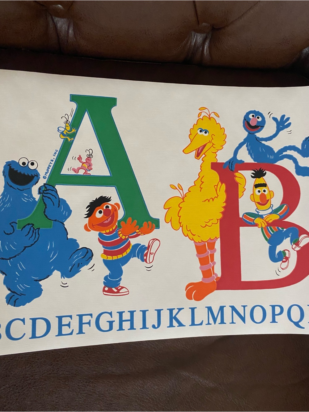Vintage Borden Sesame Street Alphabet Vinyl Wallpaper Border 15 Feet